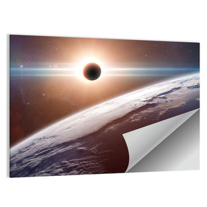 Earth Planet From Space Wall Art