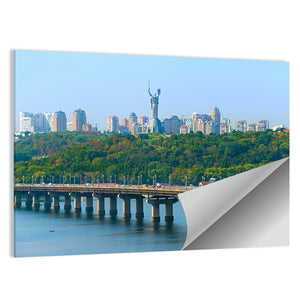 Paton Bridge Over River Dnieper Wall Art