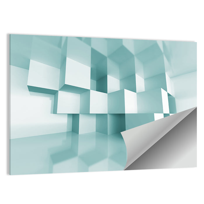Architectural Cube Perspective Wall Art as a poster print