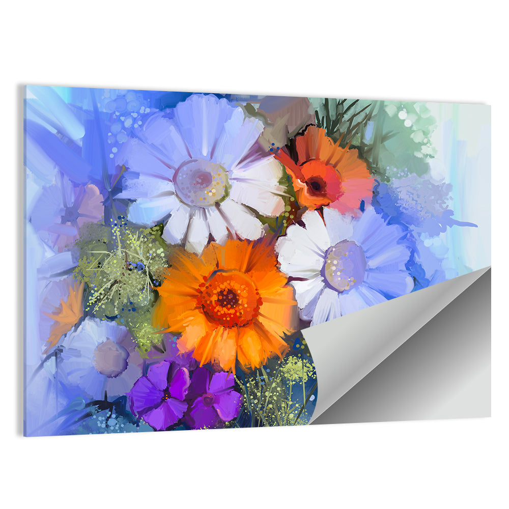 Impasto Floral Bouquet Wall Art