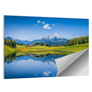 Summer Landscape In Alps Wall Art