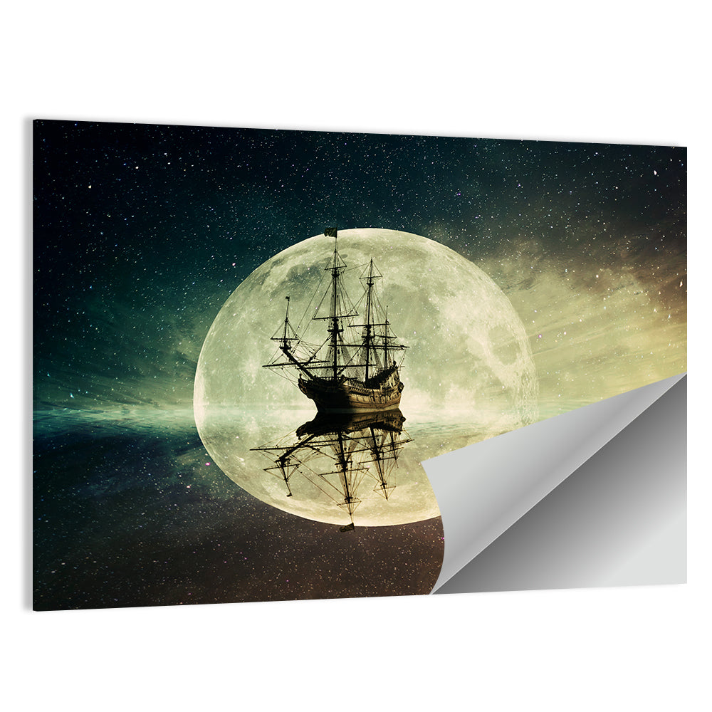 Floating Old Ship Artwork Wall Art