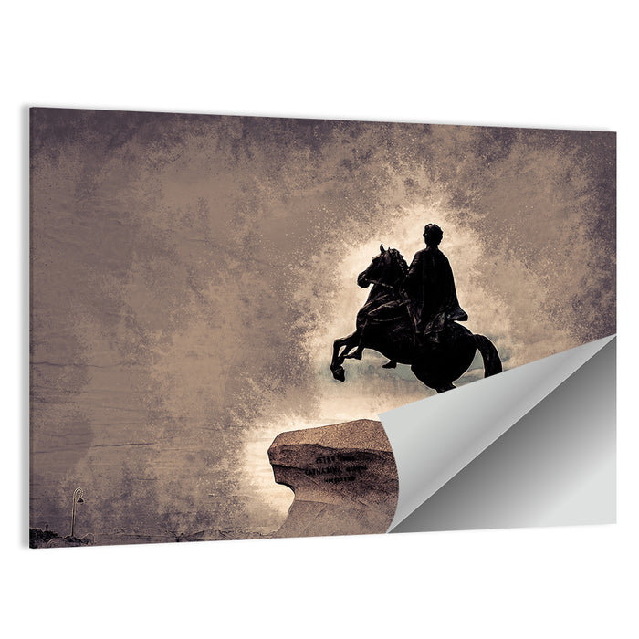 Bronze Horseman Monument, Saint Petersburg Wall Art as a poster print