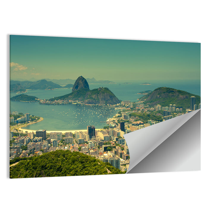 Sugarloaf Mountain Over Guanabara Bay Wall Art as a poster print