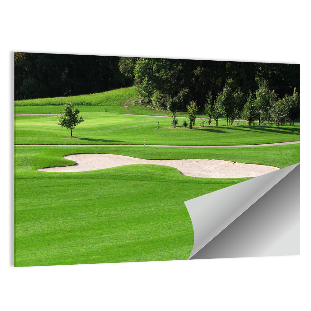 Golf Fairway with Sand Bunker Wall Art