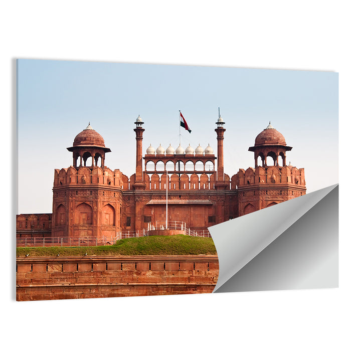 Red Fort Facade in Old Delhi Wall Art as a poster print