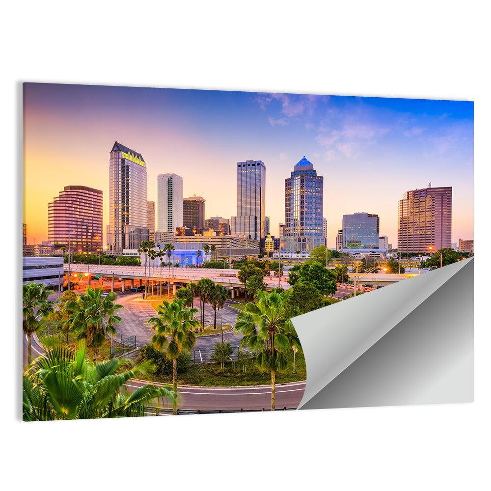 Tampa Downtown Skyline Florida Wall Art