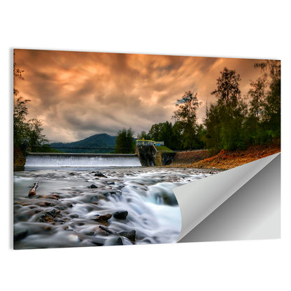 Dam Mentawa In Indonesia Wall Art