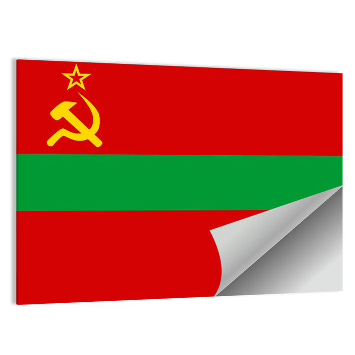 Flag of Transnistria Wall Art as a poster print