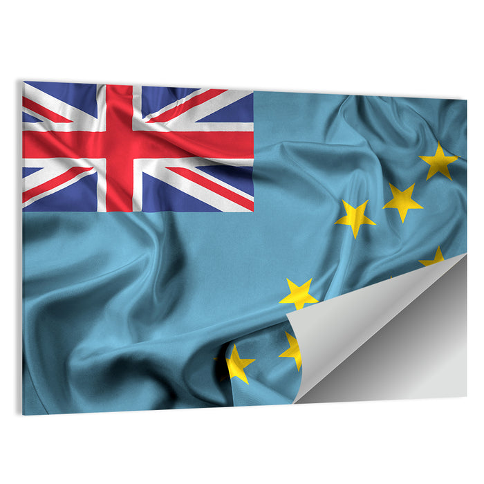 Tuvalu Flag Wall Art as a poster print