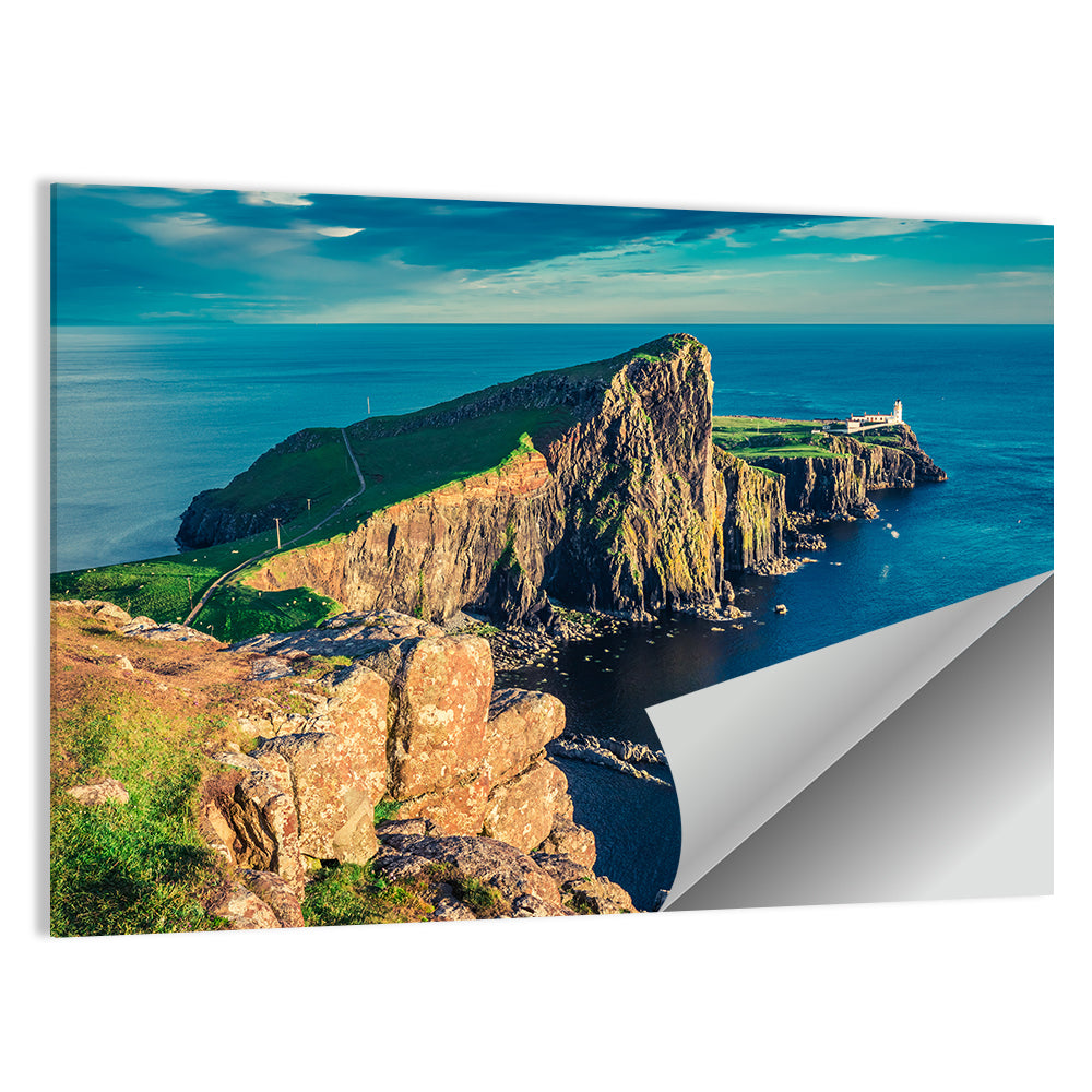 Neist Point Lighthouse Sunset Wall Art