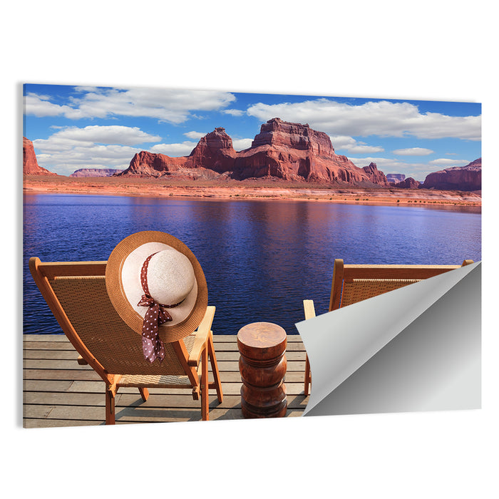 Lake Powell Dock View Wall Art as a poster print