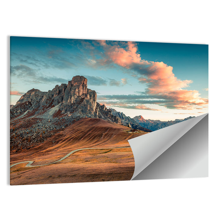 Nuvolau Peaks, Passo Giau Wall Art as a poster print