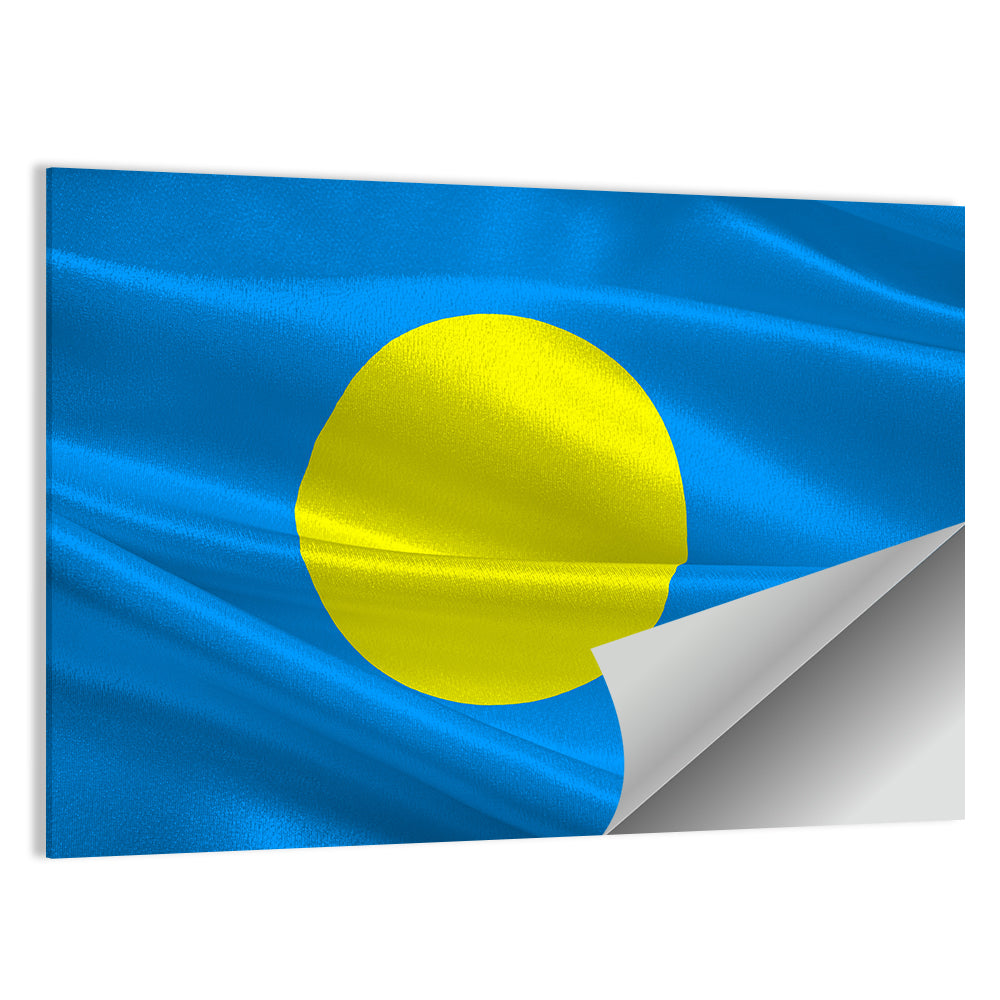 Flag of Palau Wall Art
