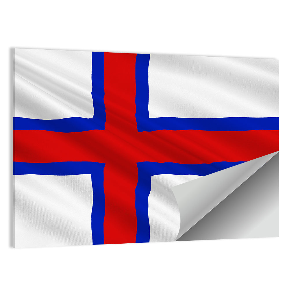 Faroe Islands Flag Wall Art