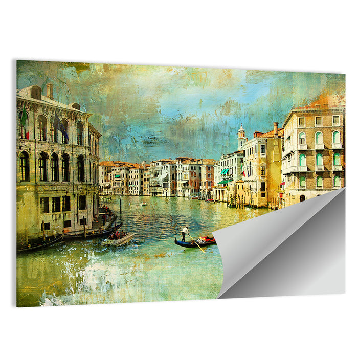 Venice Gondola on the Grand Canal Wall Art as a poster print