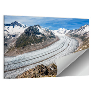 Part Of The Aletsch Glacier Wall Art