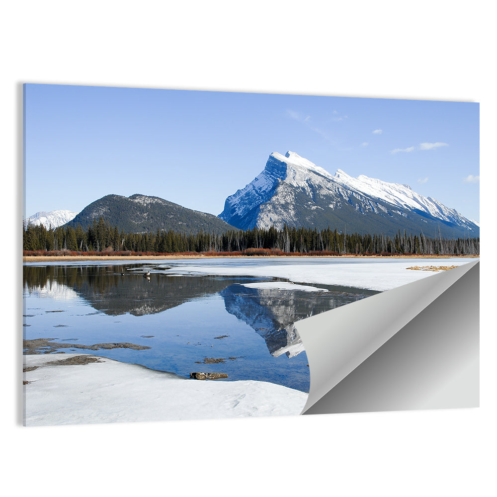 Mount Rundle Reflection at Vermilion Lakes Wall Art