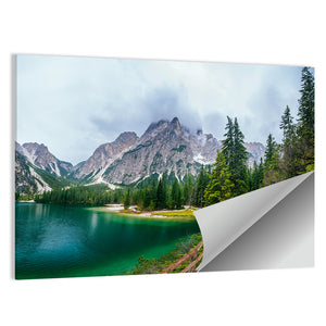 Lake Between Mountains In Austria Wall Art