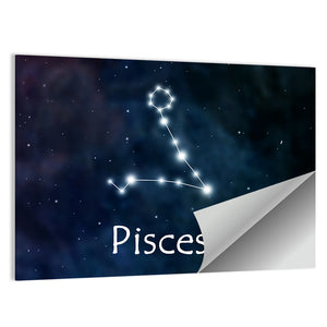 Pisces Horoscope Constellation Wall Art