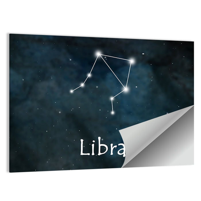 Libra Constellation Wall Art as a poster print