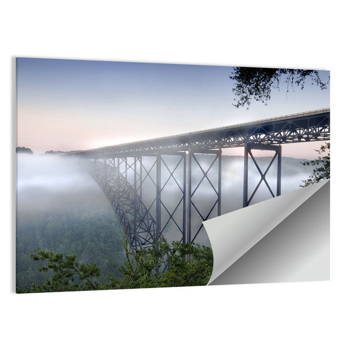 New River Gorge Bridge at Dusk Wall Art as a poster print