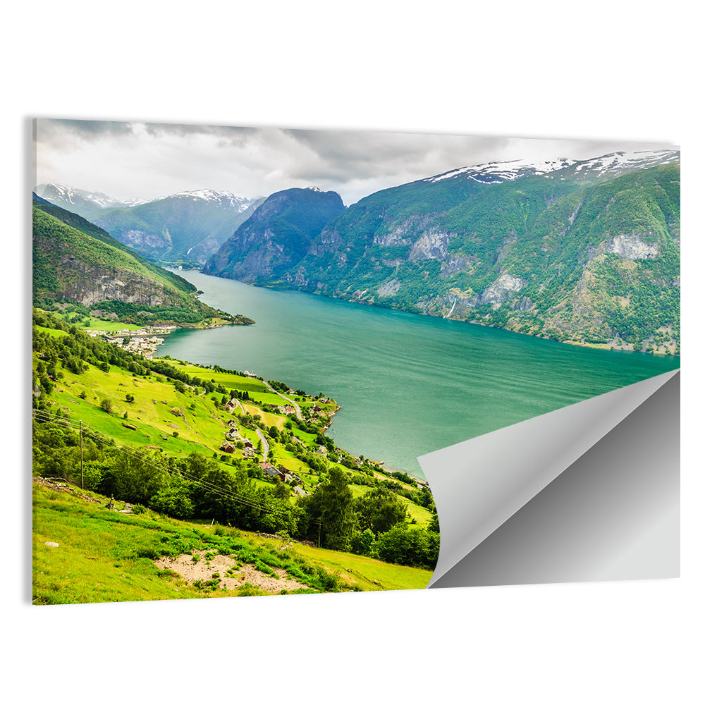 Aurlandsfjord Valley Panorama Wall Art