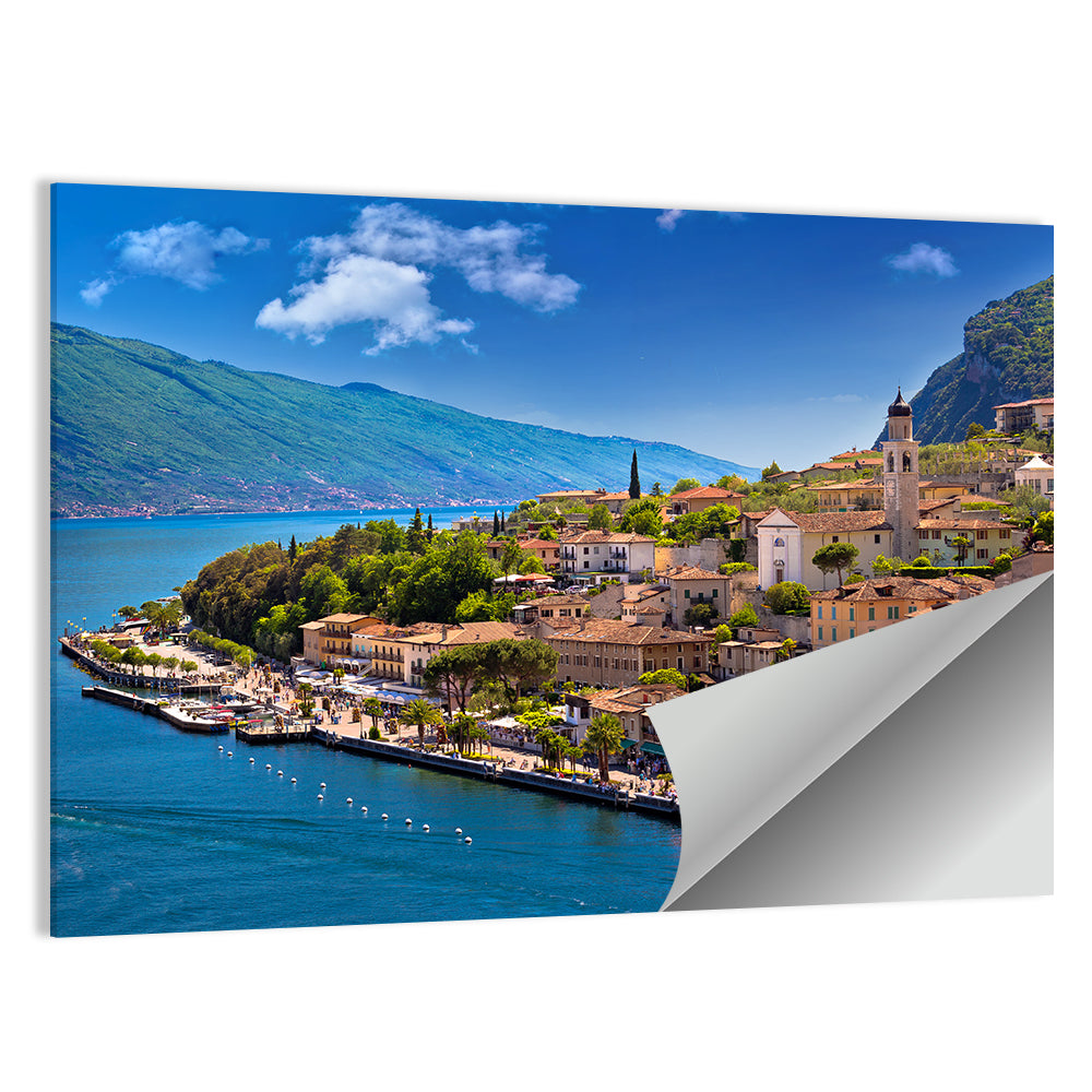 Limone Sul Garda Waterfront View Wall Art