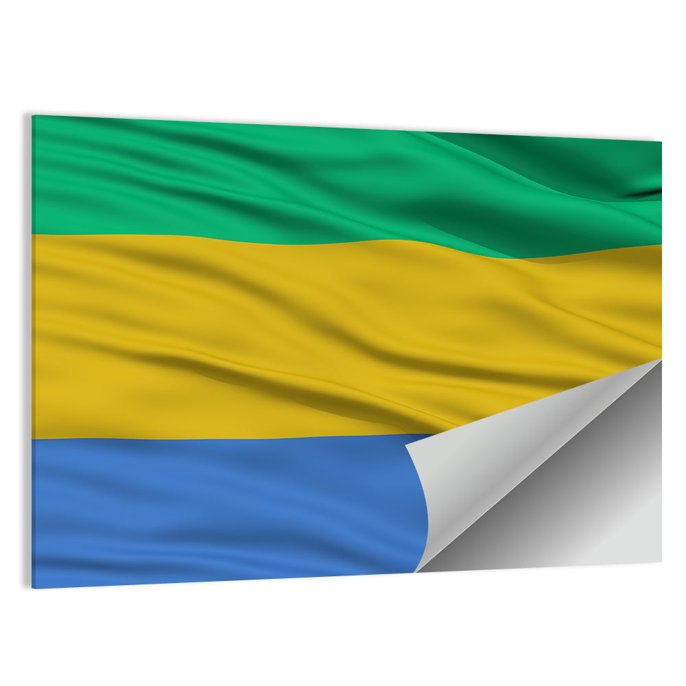 Gabon National Flag Wall Art