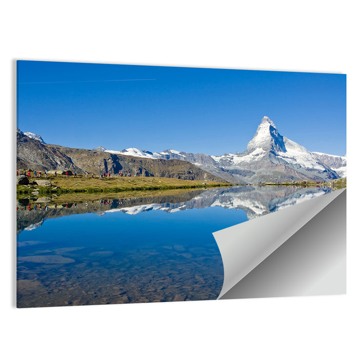 Matterhorn Lake Reflection Wall Art as a poster print
