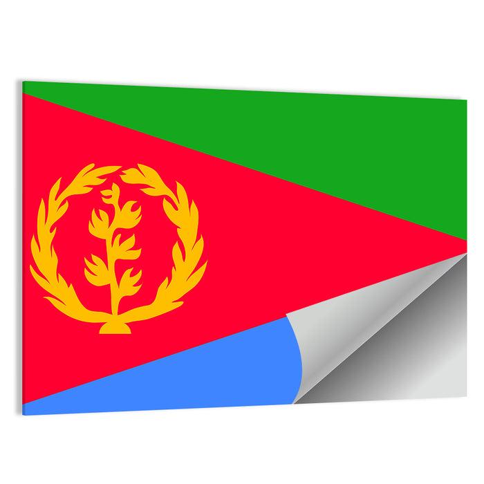Eritrean National Flag Wall Art as a poster print