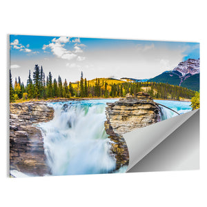 Waterfall Of Athabasca Wall Art