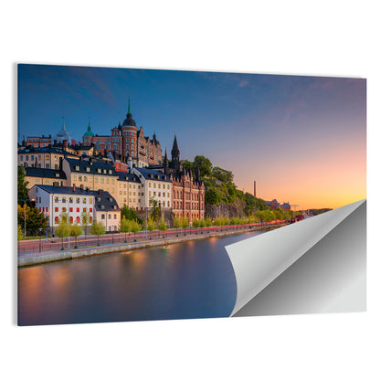 Stockholm During Sunset Wall Art