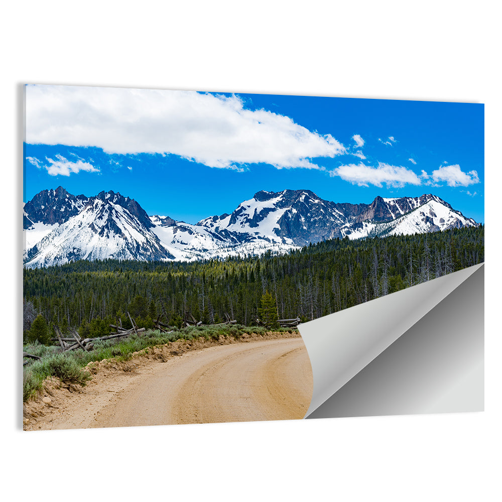 Sawtooth Byway Dirt Road, Idaho Wall Art