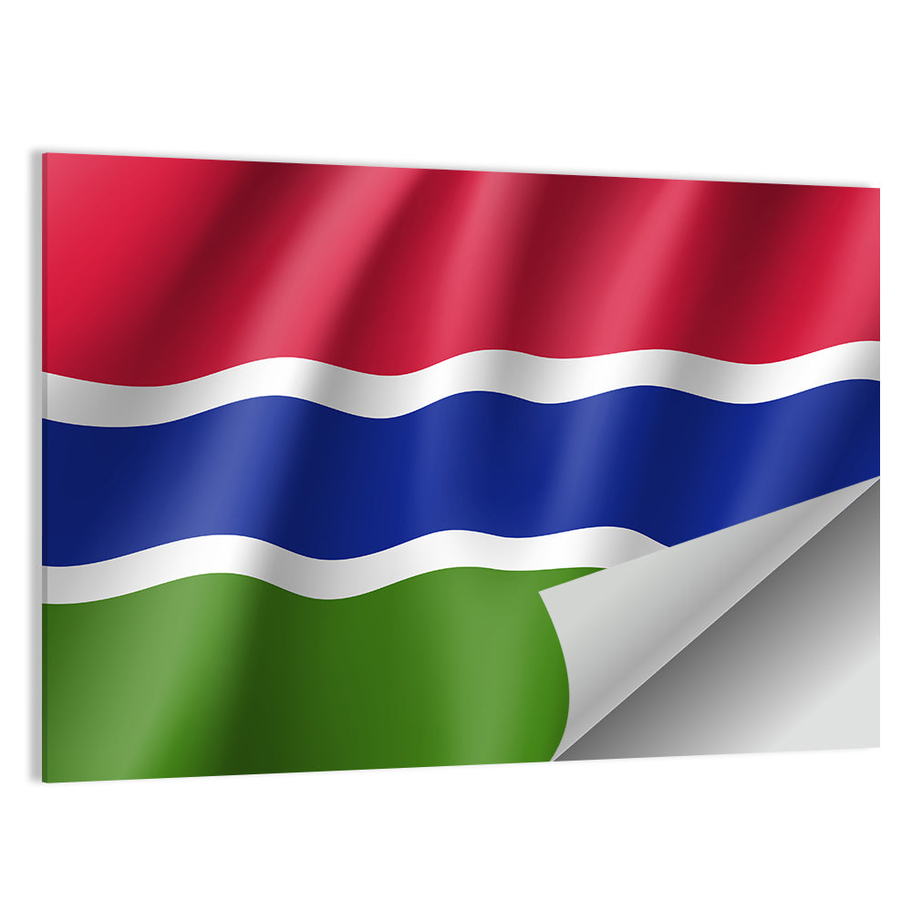 Gambia National Flag Wall Art