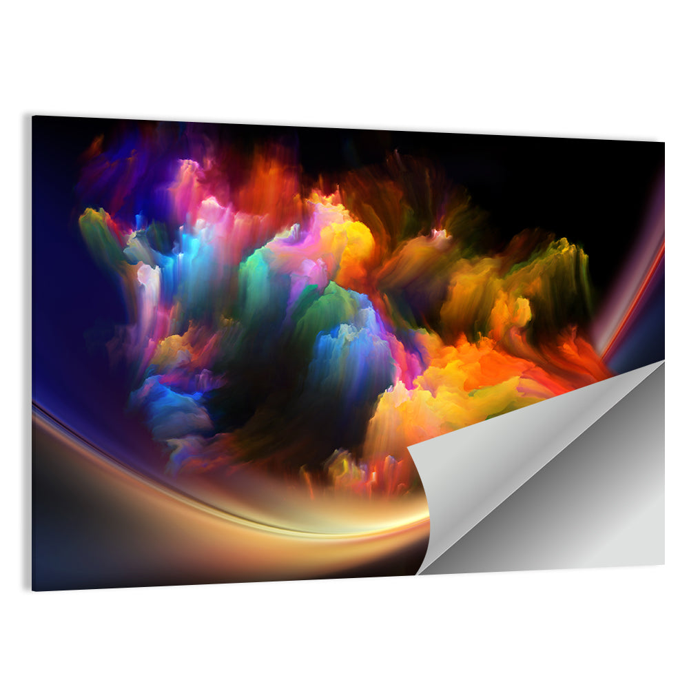 Fractal Music Nebula Wall Art