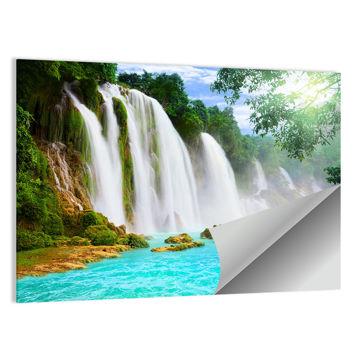 Ban Gioc-detian Falls, Trung Khanh Wall Art as a poster print