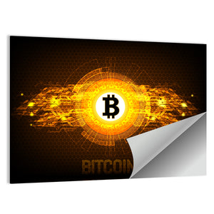 Futuristic Digital Money Wall Art