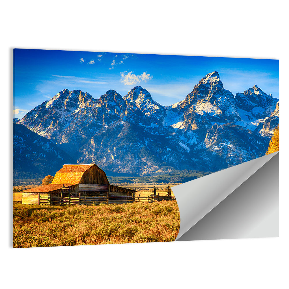 Moulton Barn Sunrise, Grand Tetons Wall Art