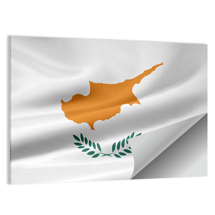 Cyprus Flag Emblem Wall Art as a poster print