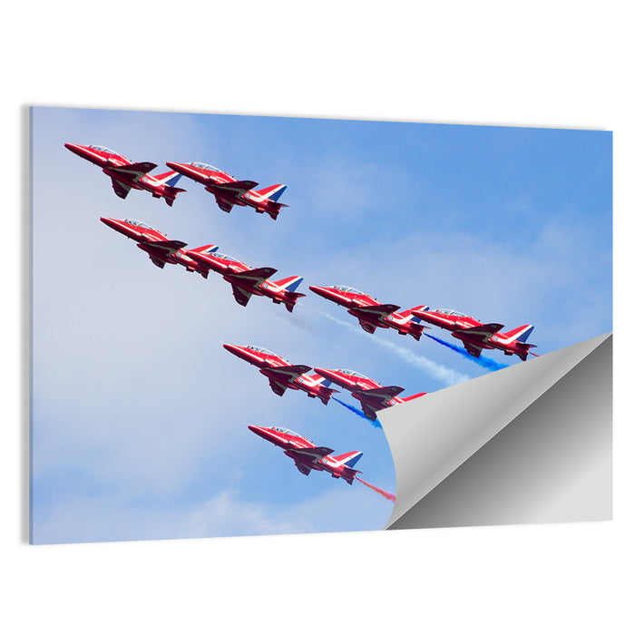 Dutch Nine-jet Formation Wall Art as a poster print