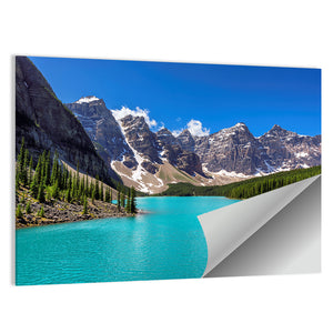 Moraine Lake In Banff National Park Wall Art