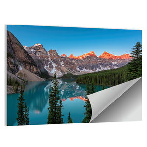 Sunrise At Moraine Lake Wall Art