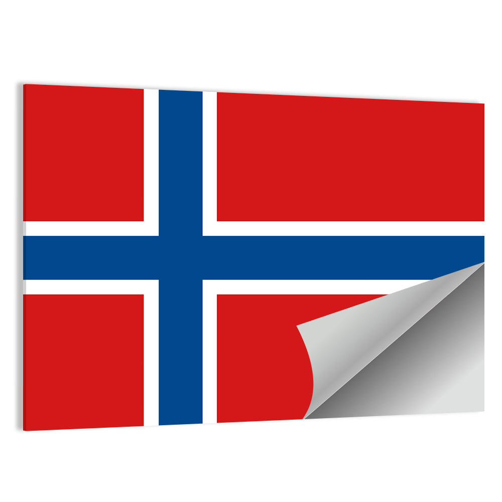 Norwegian Flag Graphic Wall Art