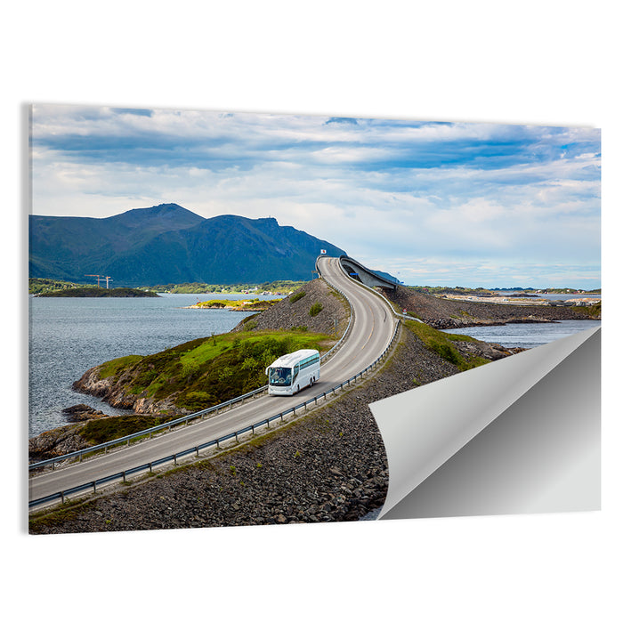 Storseisundet Bridge, Atlantic Road Norway Wall Art as a poster print