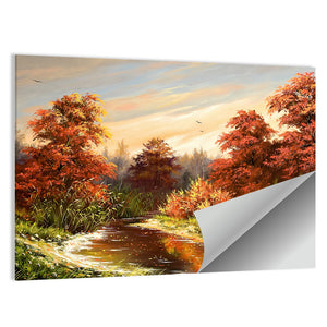 The Autumn River Wall Art