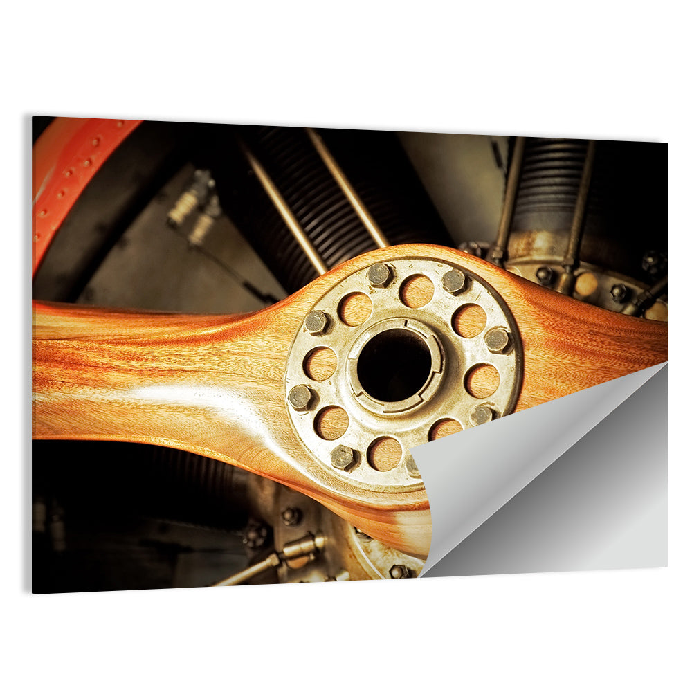 Vintage Wooden Propeller Wall Art