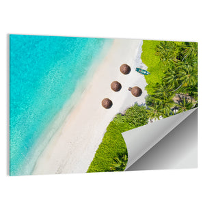 Tropical Maldives Beach Wall Art