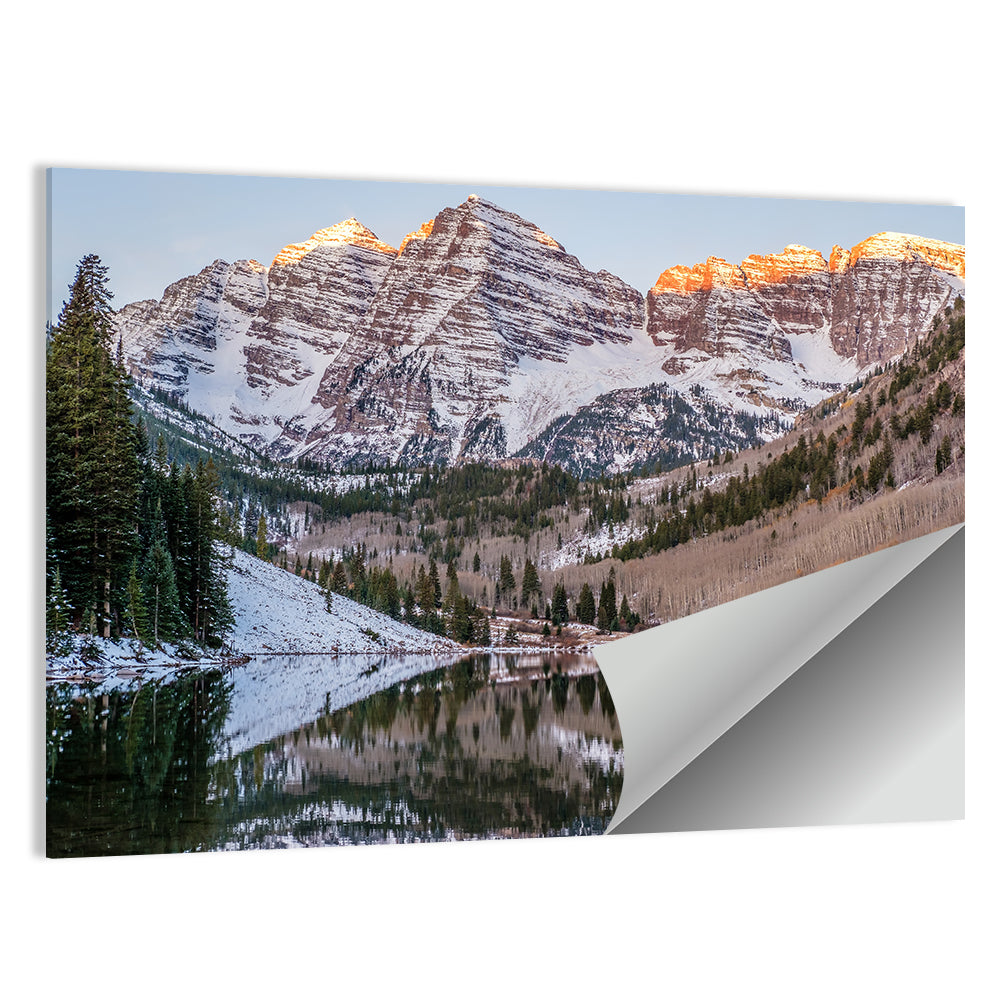 Maroon Bells Reflected on Maroon Lake Wall Art