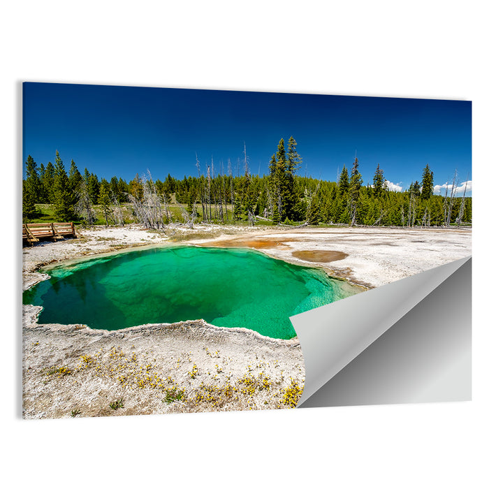 Abyss Pool in Yellowstone Wall Art as a poster print